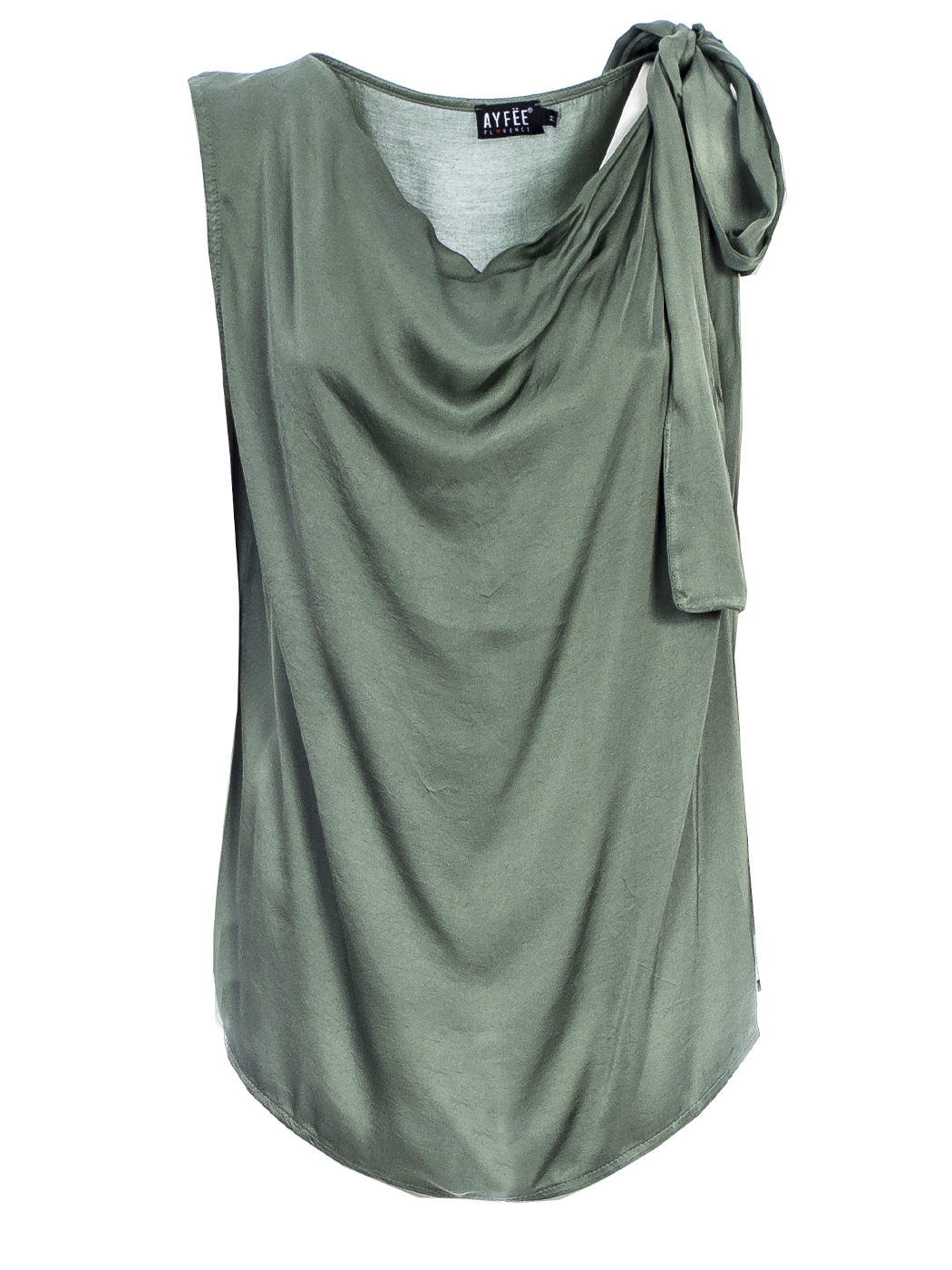 CANOTTA DETTAGLIO FIOCCO, 4TG - MILITARY GREEN